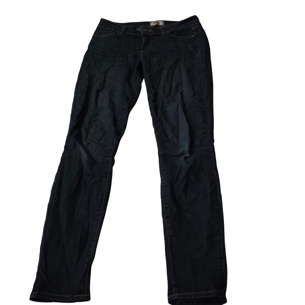 PAIGE Verdugo Ankle Skinny Jeans Dark Indigo Blue Size 27 Mid Rise Stretch Denim